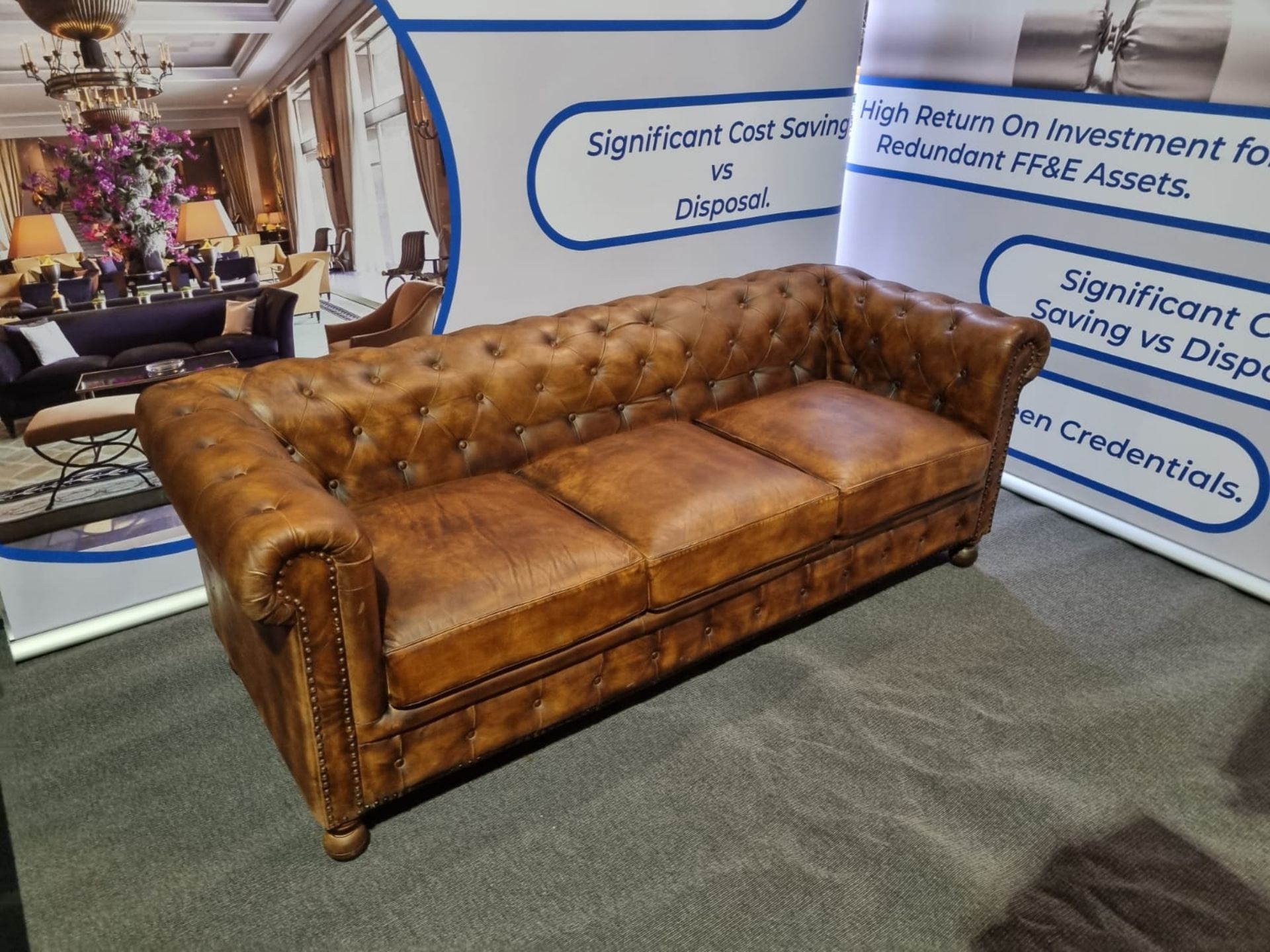 Earle Chesterfield 3 CushionsÂ A beautiful take on the classic Chesterfield, Earle has gently - Image 2 of 6