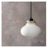 Rissordo Pendant Light A White French Antique Style Blown Glass Pendant Metal, Glass 20 x 20 x