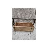 Parlane New Retail Item Hanging Box Planter Natural Wood 305 x 490mm (820282) (Area H)