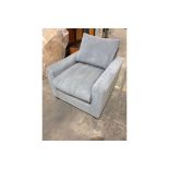 Hambleton Armchair Grey Blue Simple In Its Design, The Utility Style Hambleton Collection Is Made