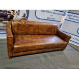 Leather Sofa Bijou Bijou In Antique Whisky 100% Leather An Eyeâ€Catching Design Leather Sofa