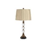 Traditional Antique Brown Crystal Ball Table Lamp A Classic And Stylish Accessory For Your Home 36cm