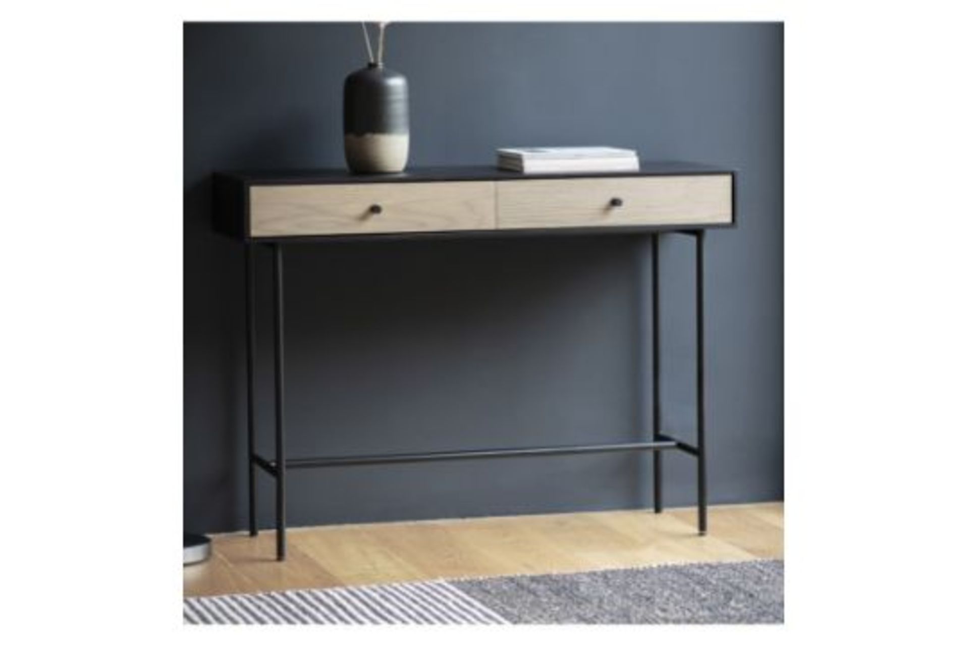 Carbury 2 Drawer Console Table The Console Table Is The Compact Furniture Features A Simplistic