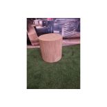Kelly Hoppen For Resource Decor Morgan Accent Table (Oak) D3300mm H300mm SR41 Ex Display Showroom