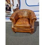 Club Chair Leather Antique Whisky A Good Looking And Iconic Piece Of English Furniture Known The
