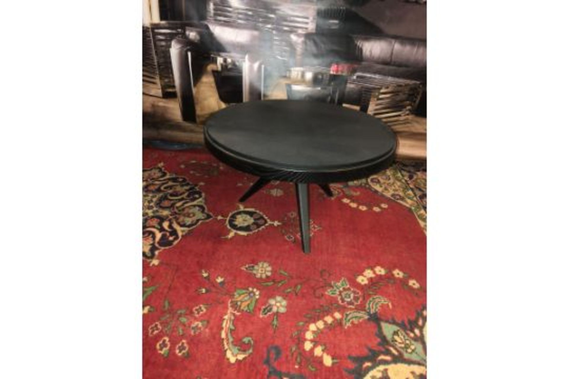 Cosmopolitan Coffee Table Black Polished Glazed Top With Oak The Geometric Symmetry And