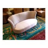 Constance Silk Shadow Grey Two Seater Sofa Contemporary Design With Clean, Sweeping Lines And Art