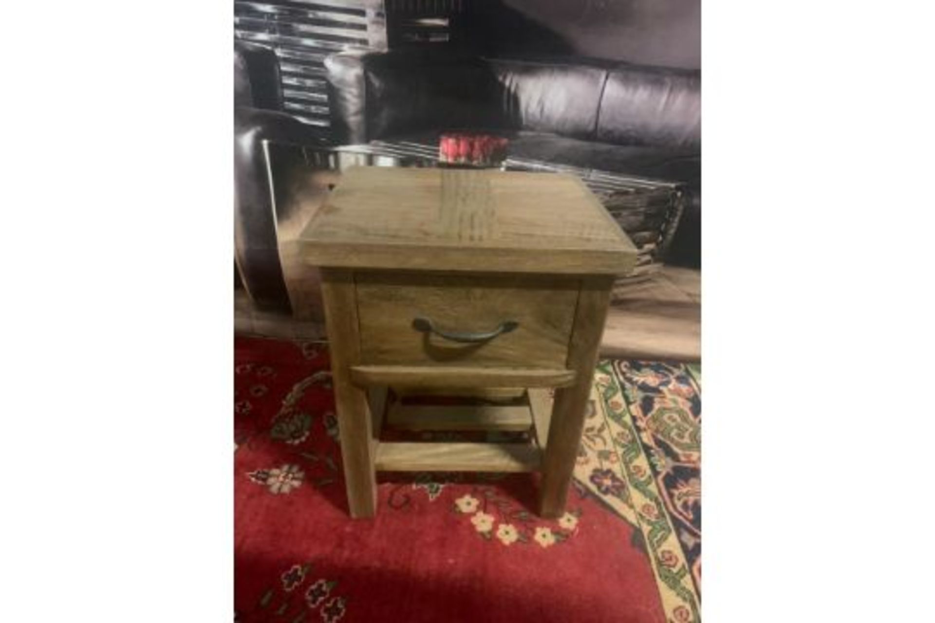 A Pair Of Soho Solid Wood Side Table / Bedside 1 Drawer Whether It Leans More Towards Traditional