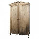 Chic 2 Door Wardrobe In Weathered Wood, Elegant And Effortlessly Chic, Add A Touch Of Glamour To