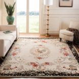 Safavieh Wool Carpet Chelsea Collection Jasmyne French Rooster Carpet extra large 7ft 9 x 9ft 9 100%