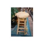 Farnhouse Rustic Wooden Stool This Stool Will Fit Perfectly Into Any Country House, Especially If It