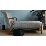 Chaise Longue-Linwood Omega fabric A chaise longue with a Scandi twist, the legs and arms made