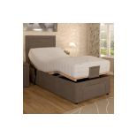 Hudson Living Annabelle Adjusta 1+1 Drawer Divan 75x200cm Deep Base Pocket Modena Nickel Find