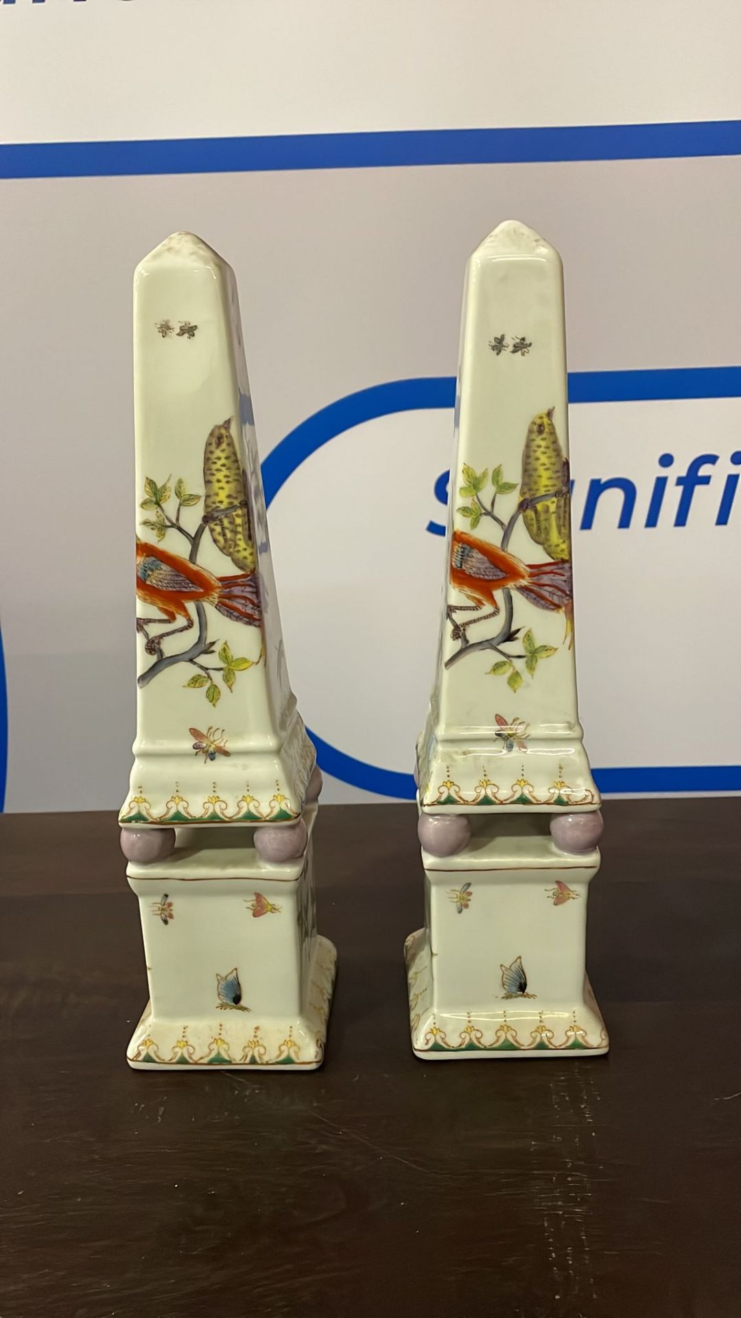 2 x Chinese Asian ceramic obelisks 330cm (SR506) - Bild 2 aus 2