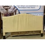 Cream fabric with stud detail headboard 2150mm (w) 1300mm (H) (SR561)