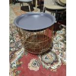 Woburn Nest Of 2 Tables This Stylish Piece Of Furniture Is Built With A Gold Basket Style Base And