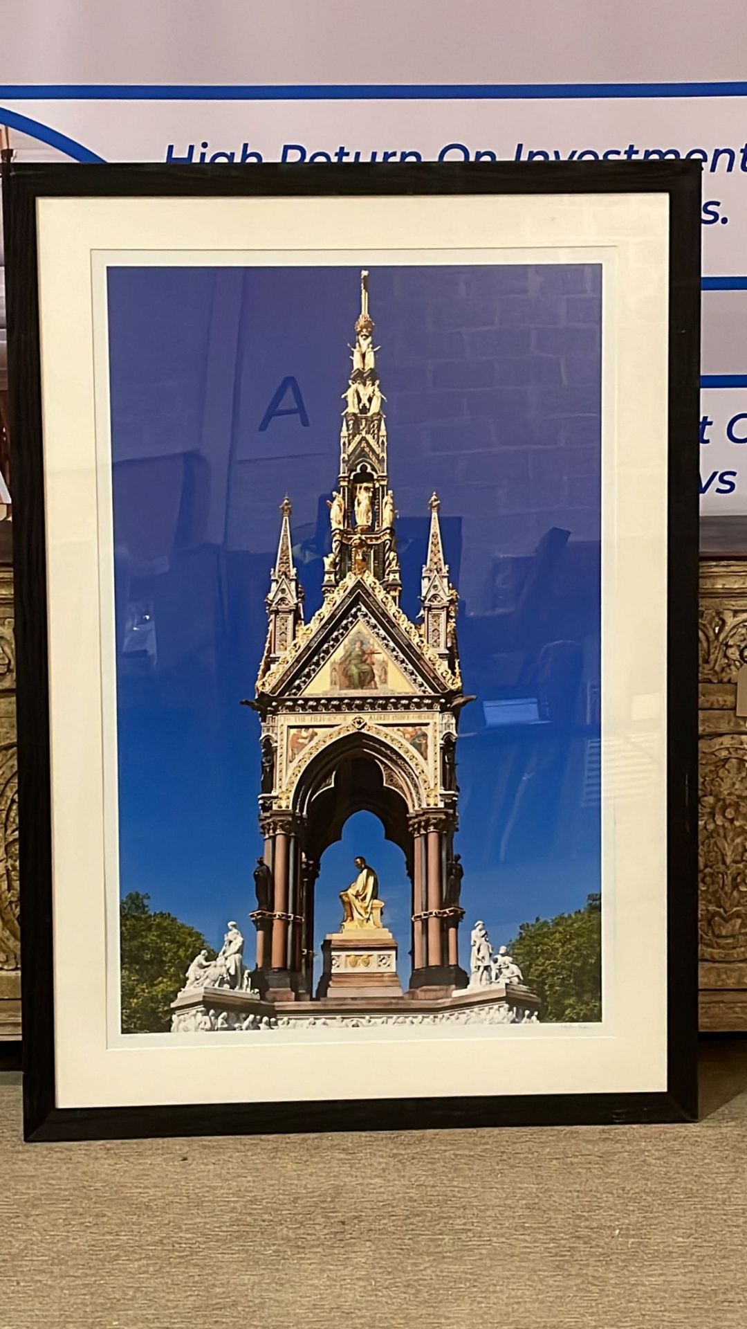 The Albert Memorial London framed and signed limited edition photographic print by Martin Smith