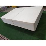 4FT6 Double Bed Base Divan Cream (ST29)