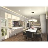 Bespke Luxury Designer Kitchen - Base and Wall Cupboards as specified below - note no appliances,
