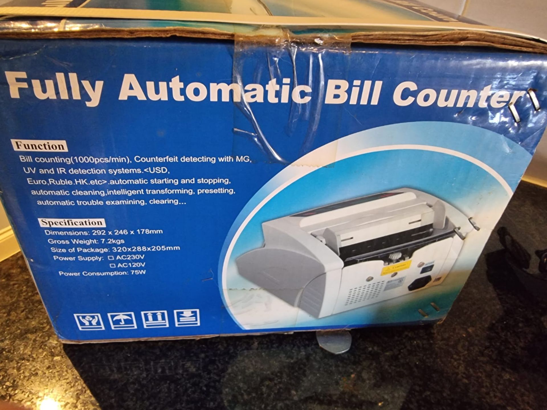 Fully automatic currency bill counter - new in box never used - Image 2 of 3