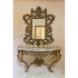Christpher Guy Cederic Mirror Handcarved solid hardwood and hand-applied finishes bombato border