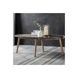 Bergen Oval Coffee Table The Bergen Oval Coffee Table Is A Striking Coffee Table Crafted Using Solid