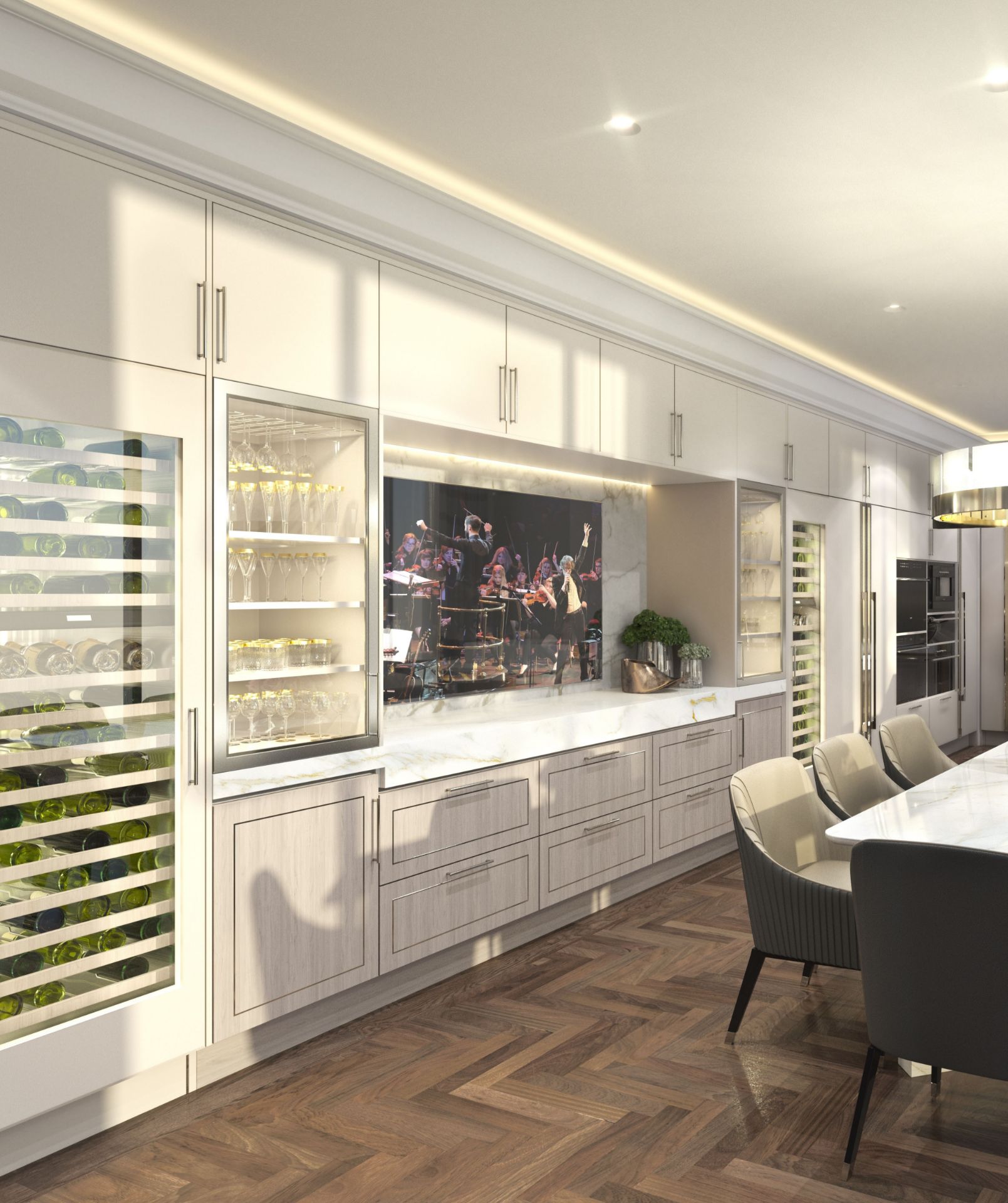 Bespke Luxury Designer Kitchen - Base and Wall Cupboards as specified below - note no appliances, - Bild 2 aus 2