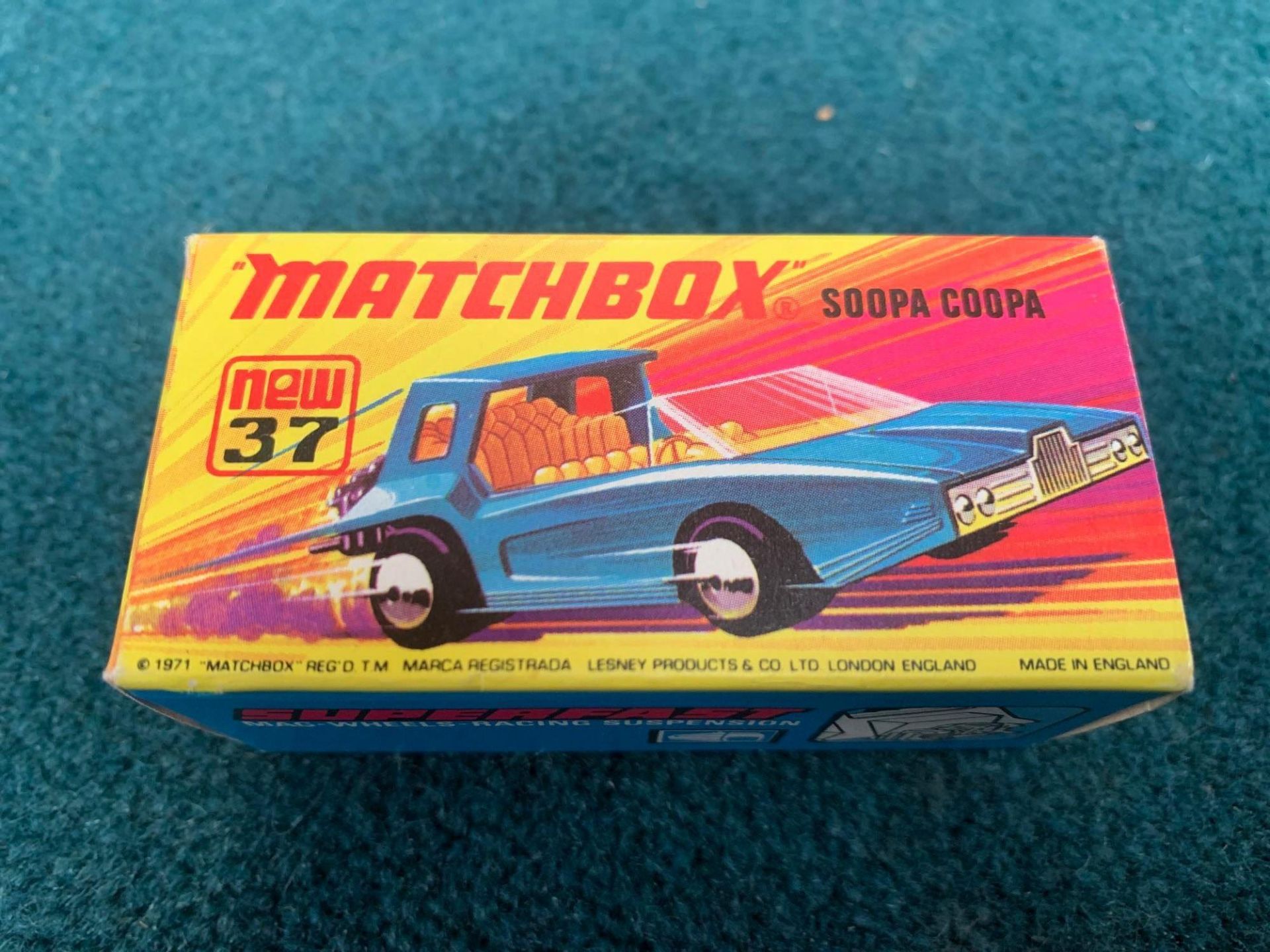 Matchbox 1972 Lesney Superfast Diecast Toy Car Soopa Coopa No. 37 - Image 4 of 4