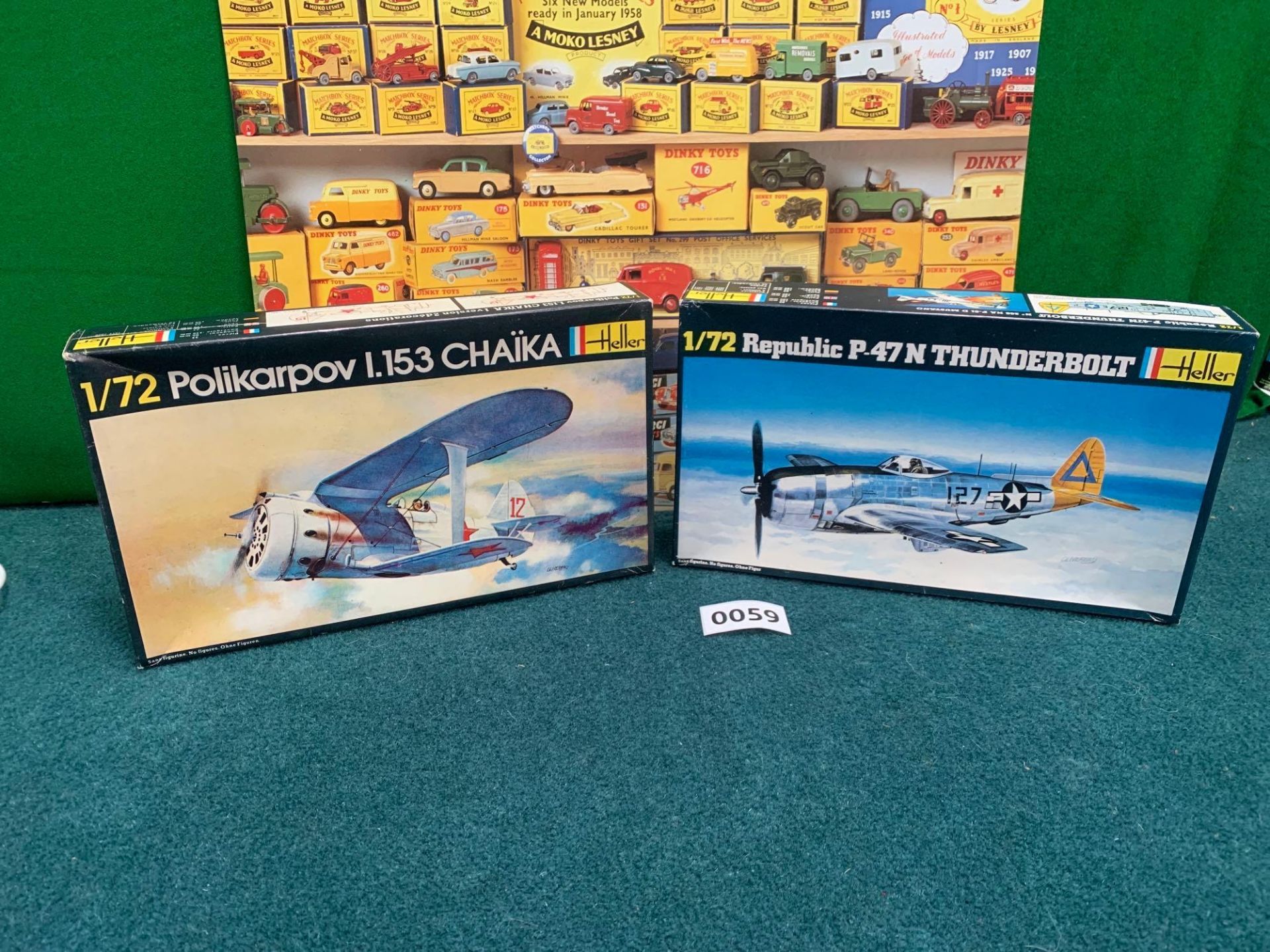 2x Heller Model Kits Scale 1/72 Boxed includes Republic P-47N Thunderbolt Heller | No. 267 | 1:72PZ