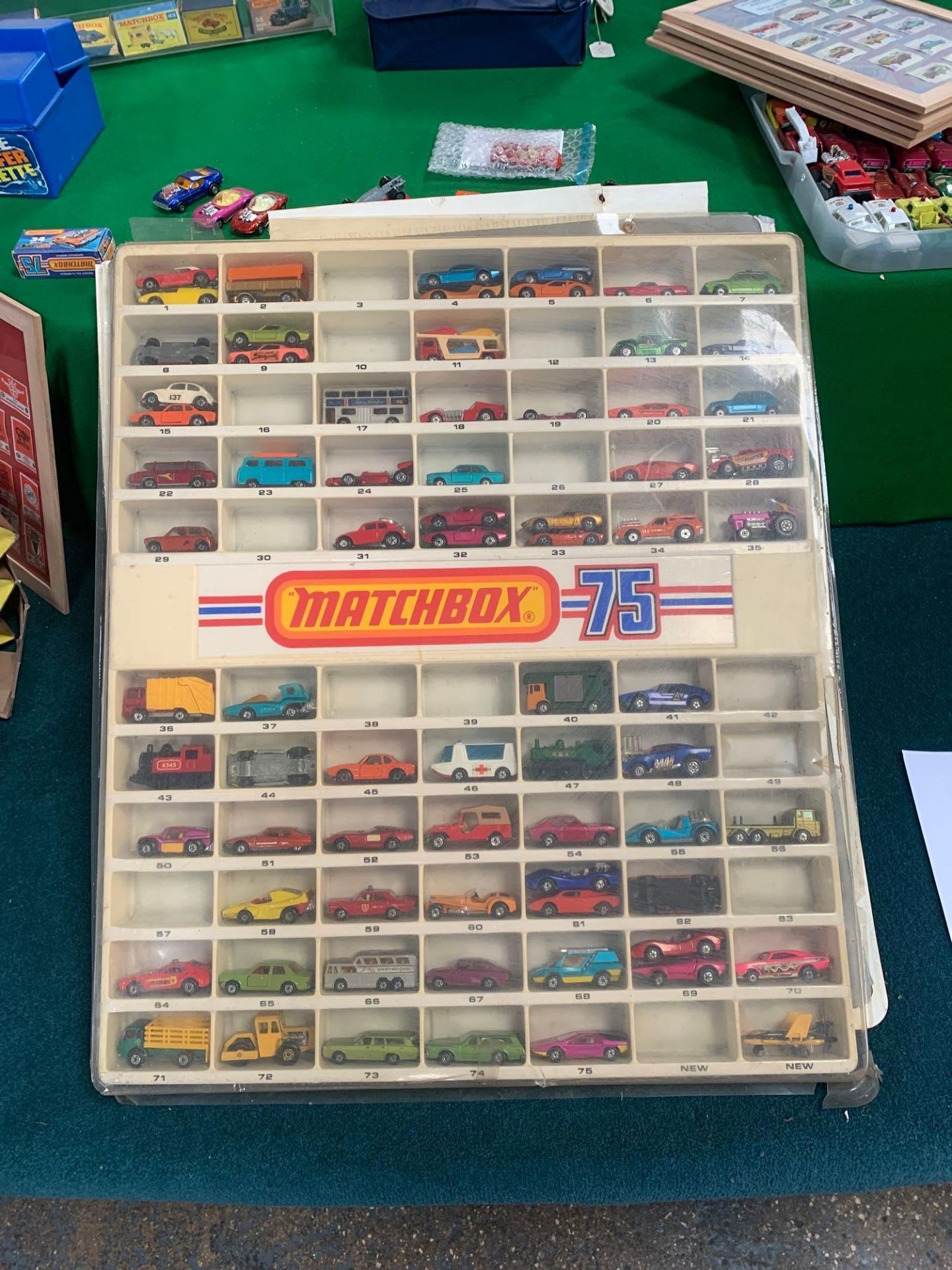 Matchbox 75 Set As Pictured Missing Car Numbers In Set 3 10 12 16 26 30 38 39 42 49 57 63