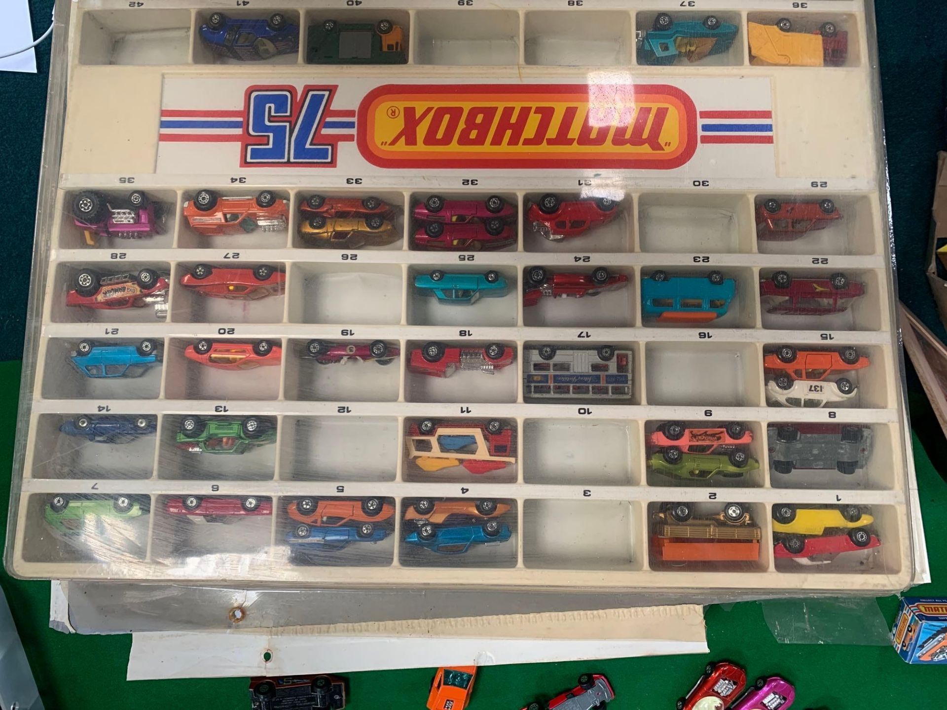Matchbox 75 Set As Pictured Missing Car Numbers In Set 3 10 12 16 26 30 38 39 42 49 57 63 - Bild 3 aus 8