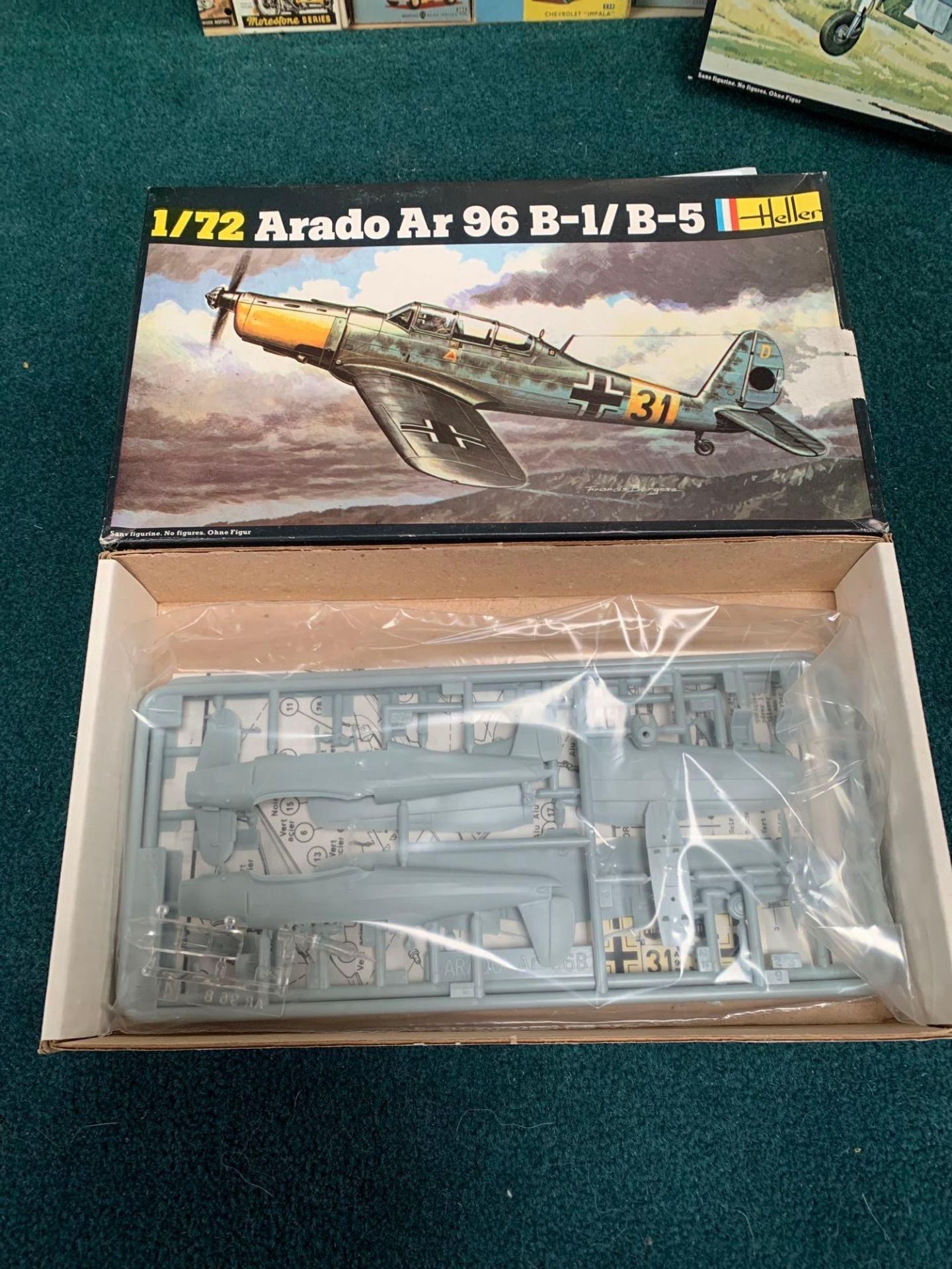 2x Heller Model Kits Scale 1/72 Boxed includes Arado Ar 96 B-1/B-5 Heller | No. 239 | 1:72 and - Bild 2 aus 3