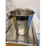 6 x Apollo Stainless Steel Champagne Buckets, 21.5x20cm