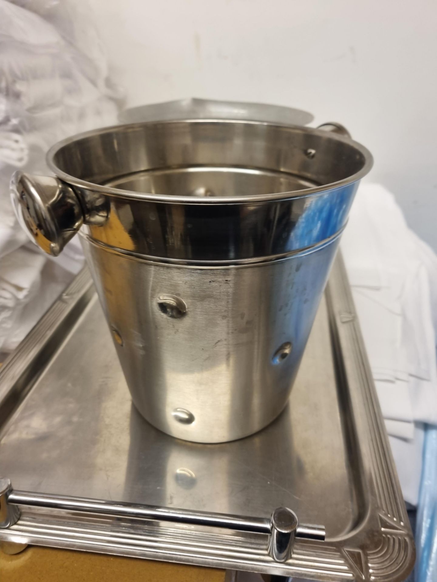 6 x Apollo Stainless Steel Champagne Buckets, 21.5x20cm