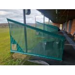 3 x Hanging Netted Angled Bay Dividers 3100mm wide x 2100mm top height