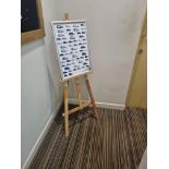 Artists easel 150cm tall pine wood adjustable