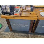 2 x Rustic top counter desks 1200 x 850 x 950mm