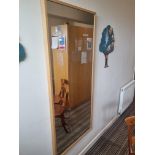 2 x framed rectangular mirrors 70 x 160cm