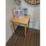 Beech square side table 60 x 60 x75cm