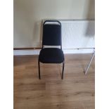 3 x Bolero square back stacking banquet chair 38cm pirtch