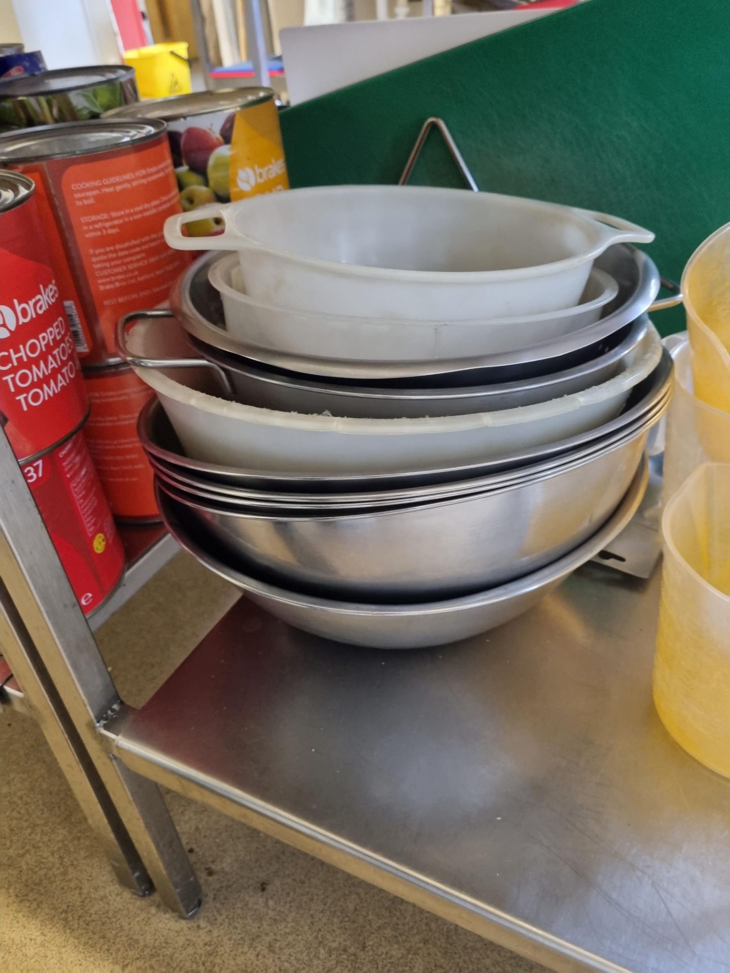 Various mixing bowls as found