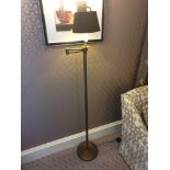 Library Floor Lamp Finished In English Bronze Swing Arm Function With Shade 156cm (Room 339) (This