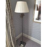 Heathfield And Co Coral Standard Lamp With Linen Shade 180cms (Room 336) (This lot is located in