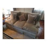 Classic Upholstered 3 Seater Sofa In Fabric Complete With Scatter Cushions (Room 310 & 311)