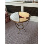 A Brass And Mirrored Top Coffee Table 60 x 76cm (Room 325) (This lot is located in Bath)