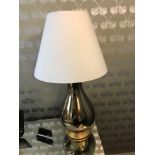 A Pair Of Heathfield And Co Louisa Glazed Ceramic Table Lamp With Textured Shade 77cm (Room 433)