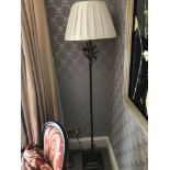 Heathfield And Co Coral Standard Lamp With Linen Shade 180cms (Room 410)