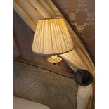 A Pair Of Gentlemen Library Swing Arm Single Candle Wall Sconce With Pleated Shade (Room 415)