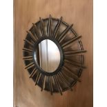 Sculptural Bronzed Accent Mirror 70cm (Room 411)