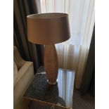 Heathfield And Co Hillaire Smoke Blown Glass Table Lamp With Shade 71cm (Room 323 324) (This lot